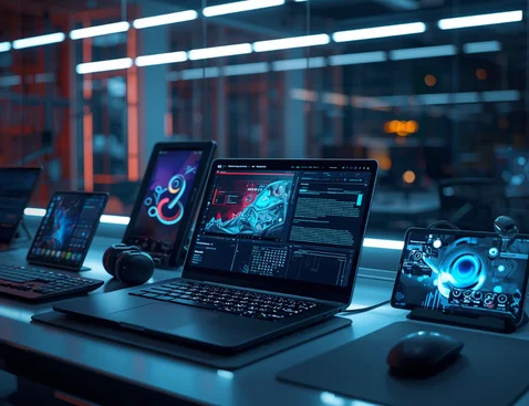 Software office workspace